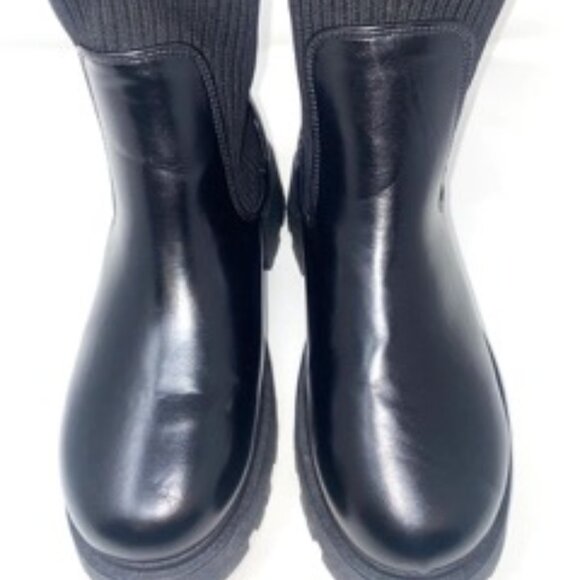 TOP MODA Women's Bronx-72 Chelsea Sock Boot Black Size 8.5 - Picture 5 of 6